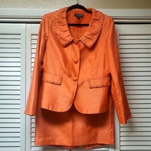 JOHN MEYER 2PIECE JACKET SKIRT SUIT.
